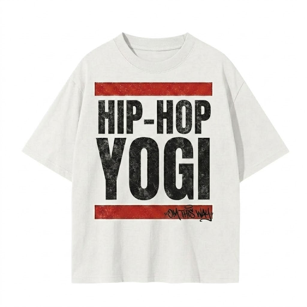 Hip Hop Yogi T-Shirt | Soul Fitted Brands  |Urban Mindfulness Streetwear | Black Words