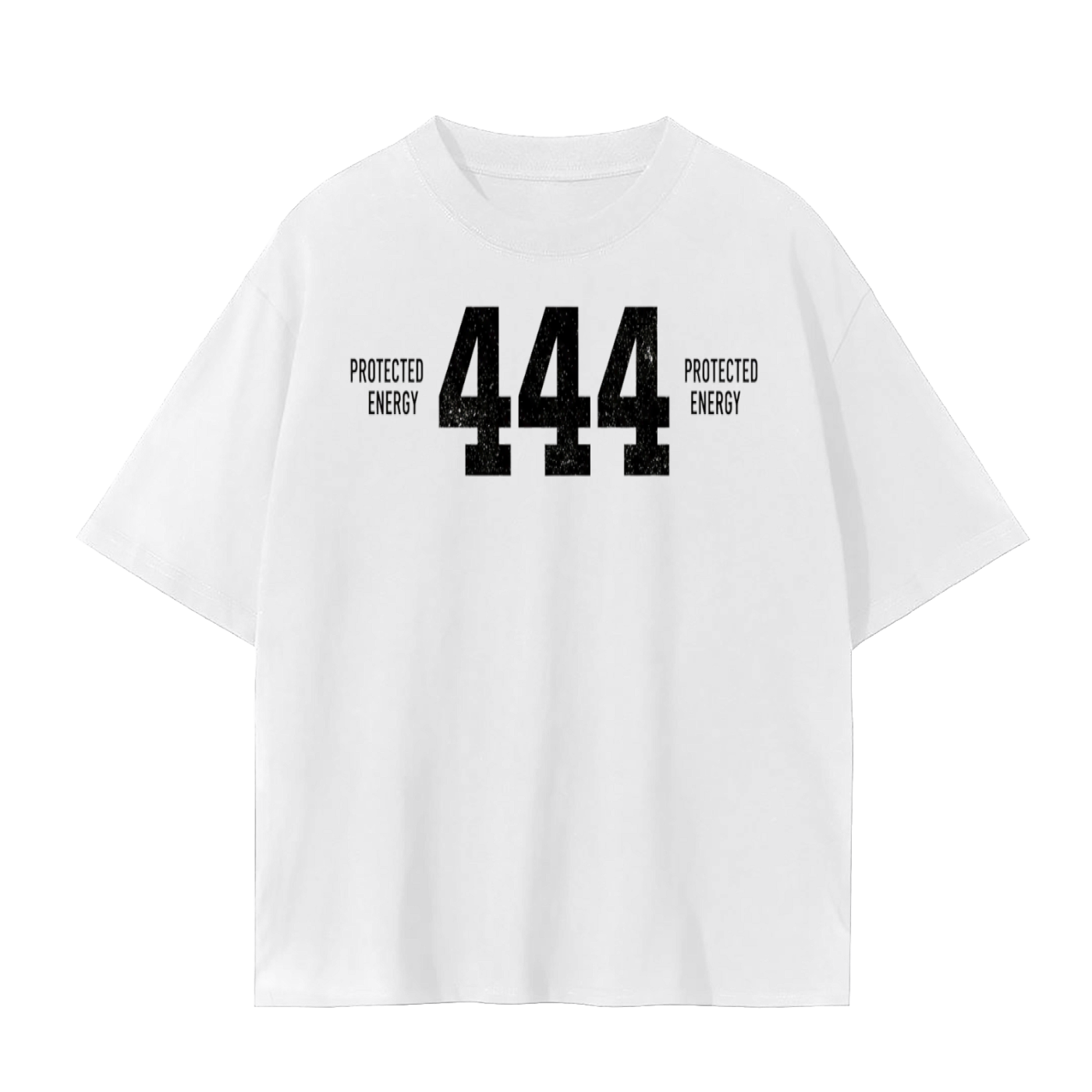 444 Protected Energy T-Shirt | Angel Number Spiritual Alignment Cotton Tee