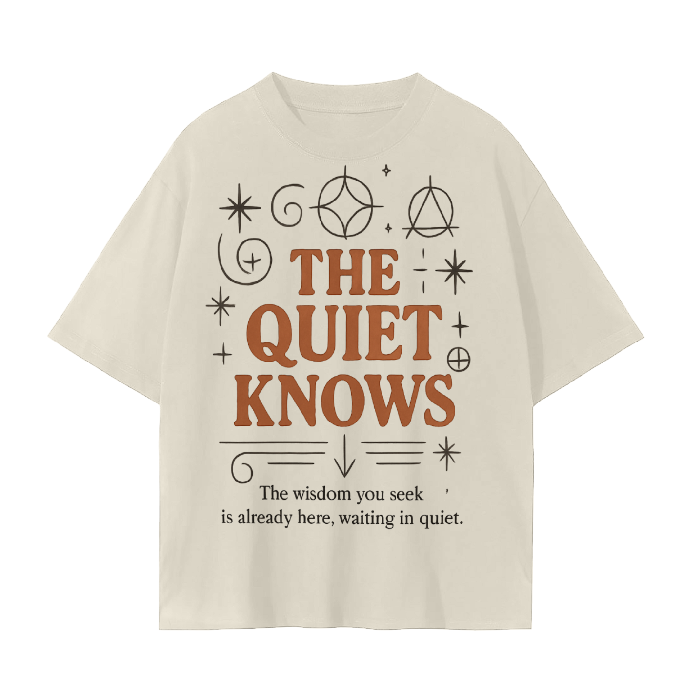Meditation Is the Answer T-Shirt | Mindfulness Statement Cotton Tee
