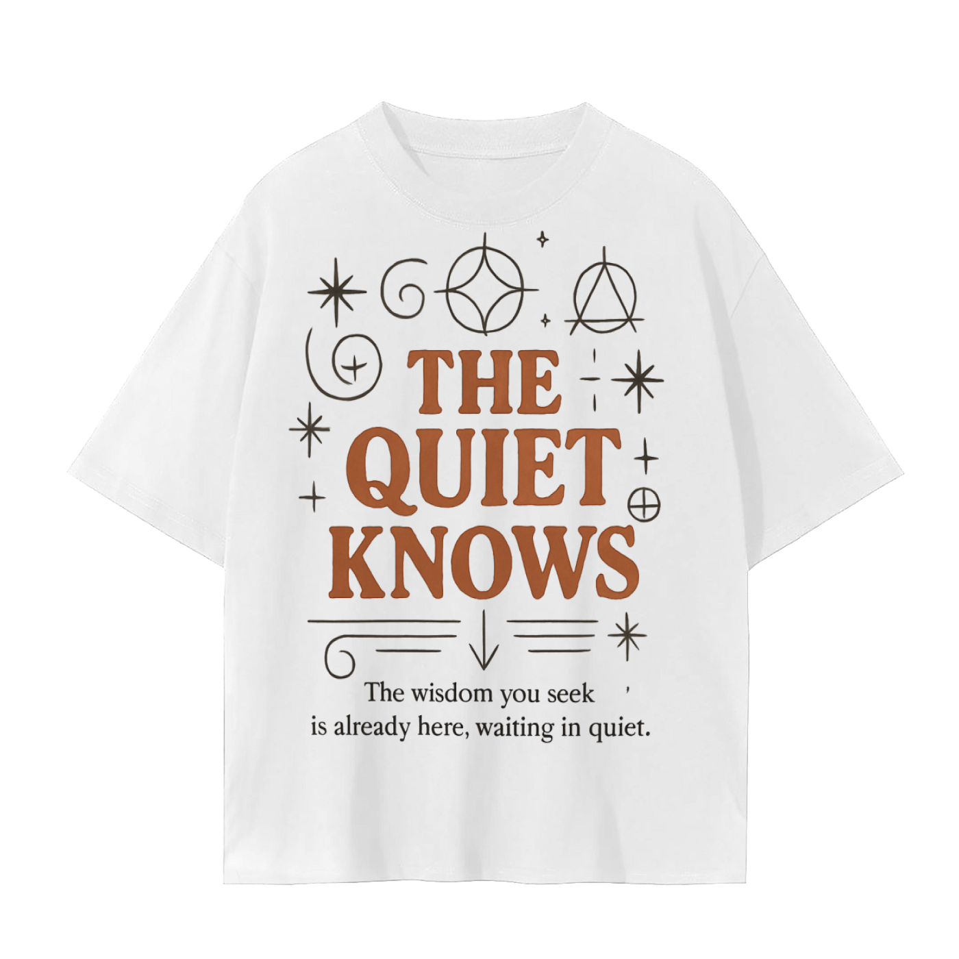 Meditation Is the Answer T-Shirt | Mindfulness Statement Cotton Tee