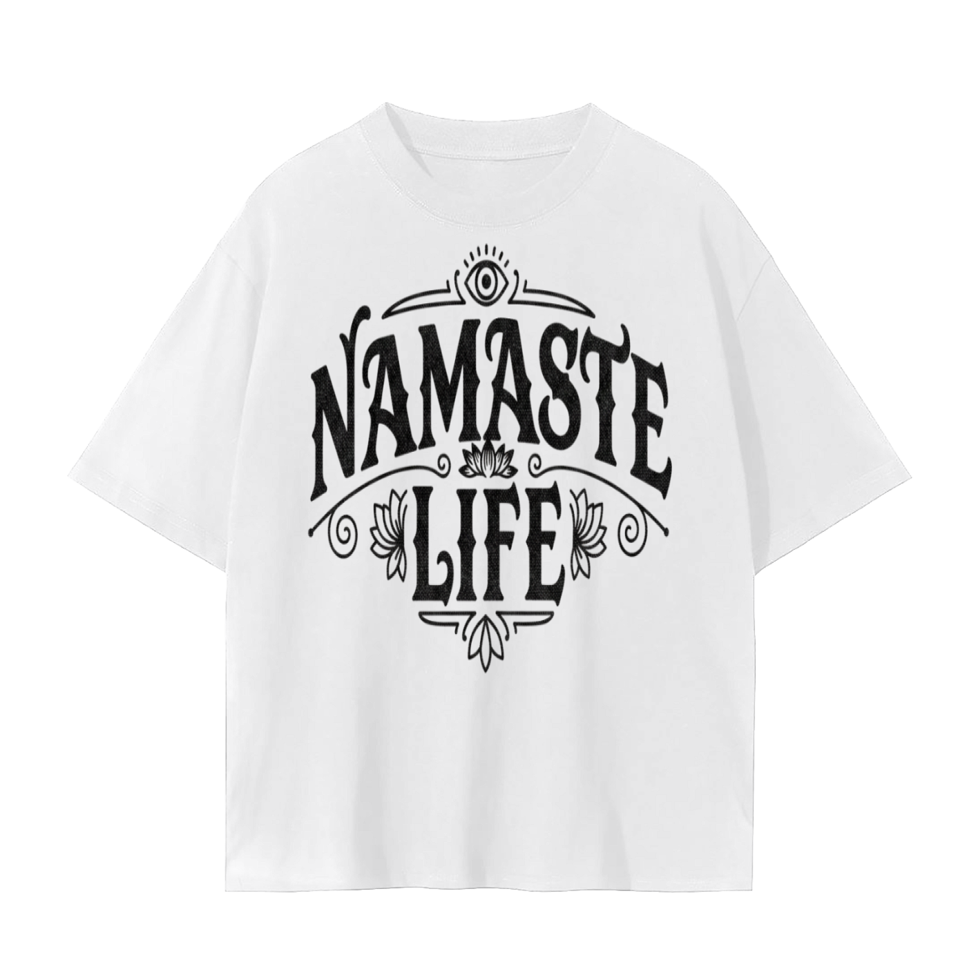 Namaste Life T-Shirt | Mindful Living Statement Cotton Tee