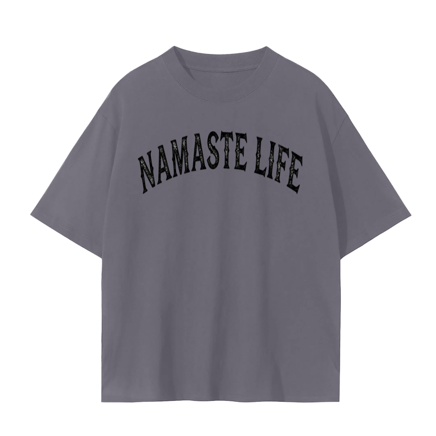 Yoga Life 2Pac Style T-Shirt | Bold Tattoo Script Streetwear Tee | Hip Hop Yoga Trap Zen Shirt