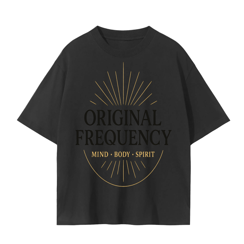 Original Frequency Mind Body Spirit T-Shirt | High Vibration Conscious Living Tee | Spiritual Streetwear Shirt