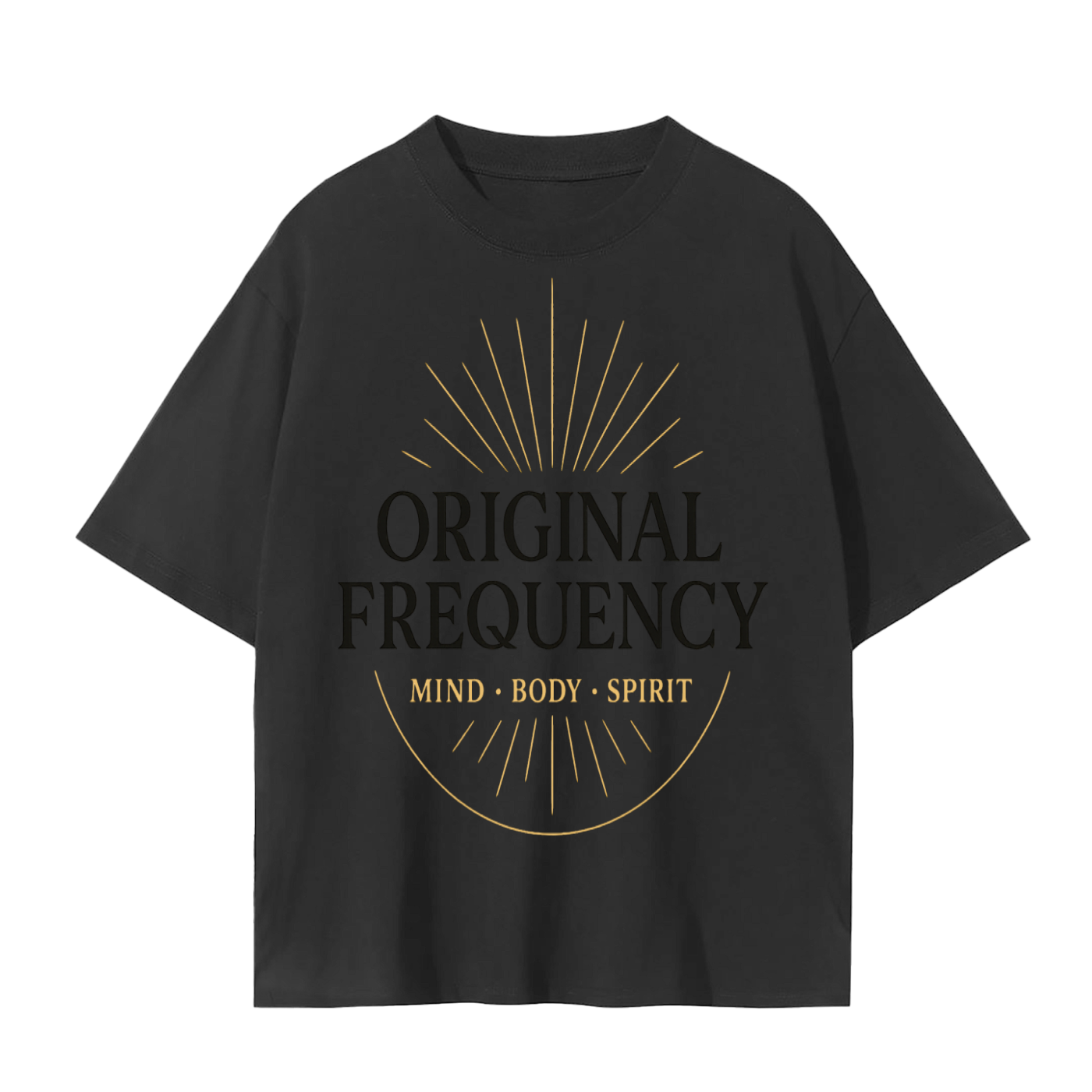 Original Frequency Mind Body Spirit T-Shirt | High Vibration Conscious Living Tee | Spiritual Streetwear Shirt