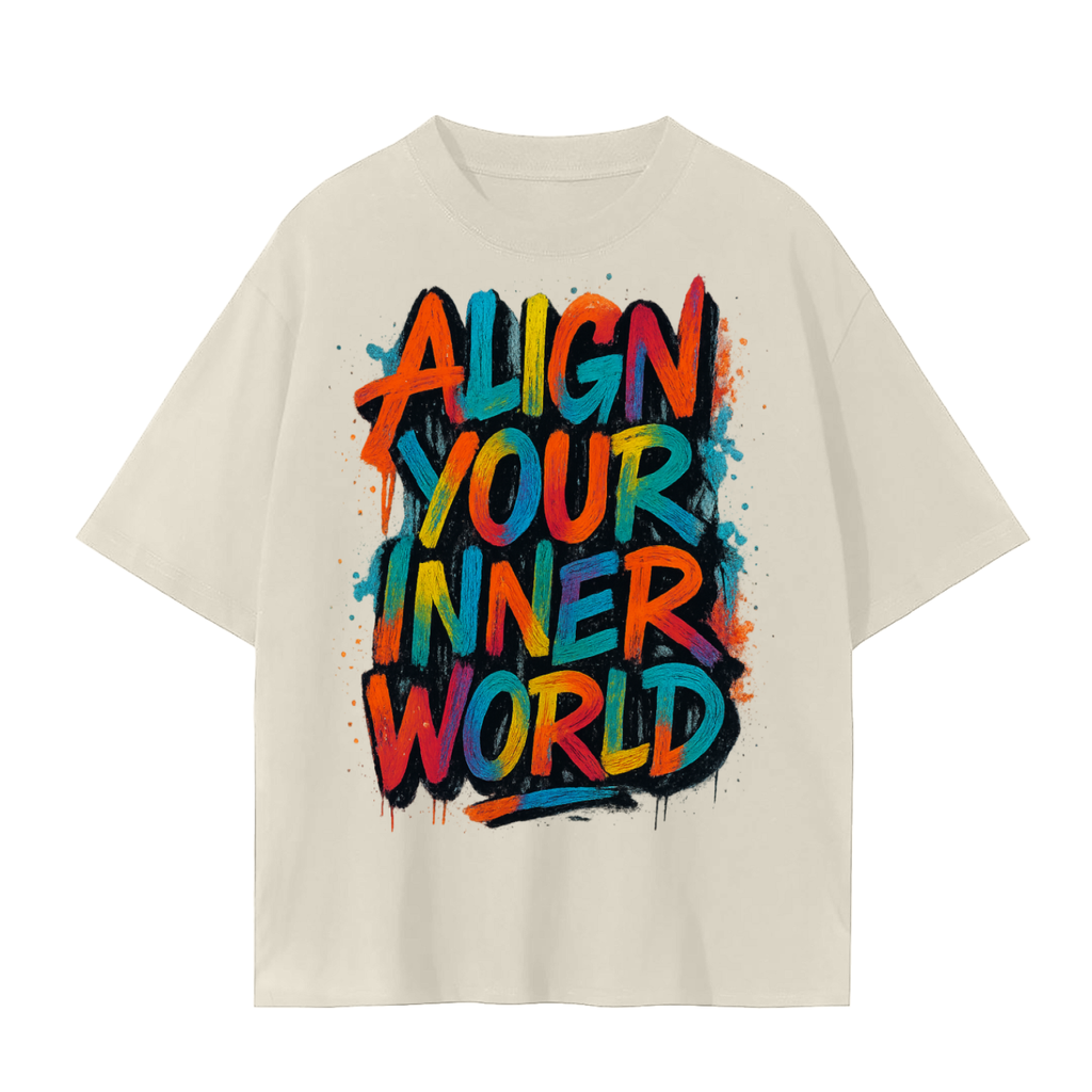 Align Your Inner World T-Shirt | Mindfulness Meditation Yoga Cotton Tee