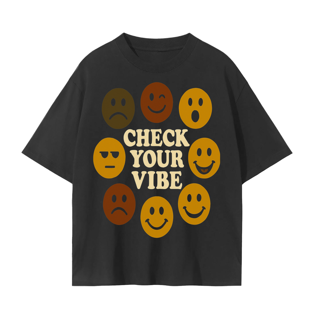 Check Your Vibe T-Shirt | High Vibration Mindfulness Cotton Tee