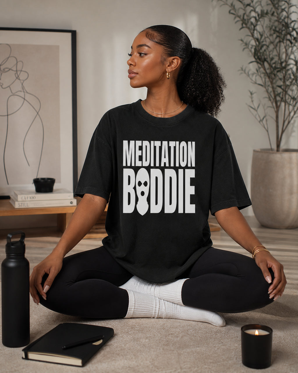 Meditation Baddie Tee — Soul Fitted Streetwear