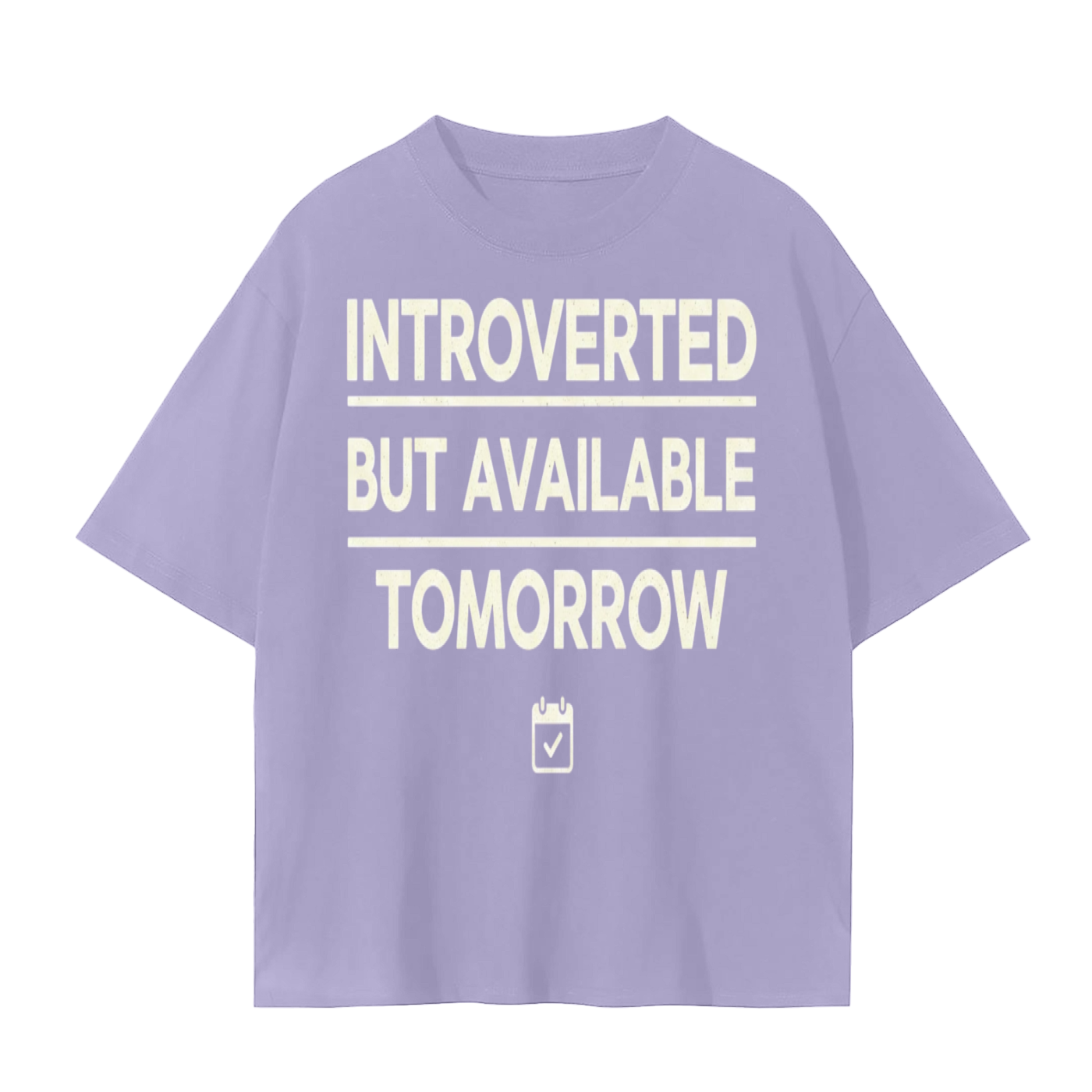 Introverted But Available Tomorrow T-Shirt | Mindful Humor Yoga Lifestyle Cotton Tee