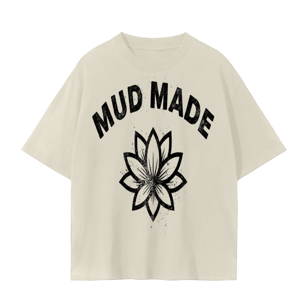 Mud Made Lotus T-Shirt | Growth Through Struggle Cotton Tee