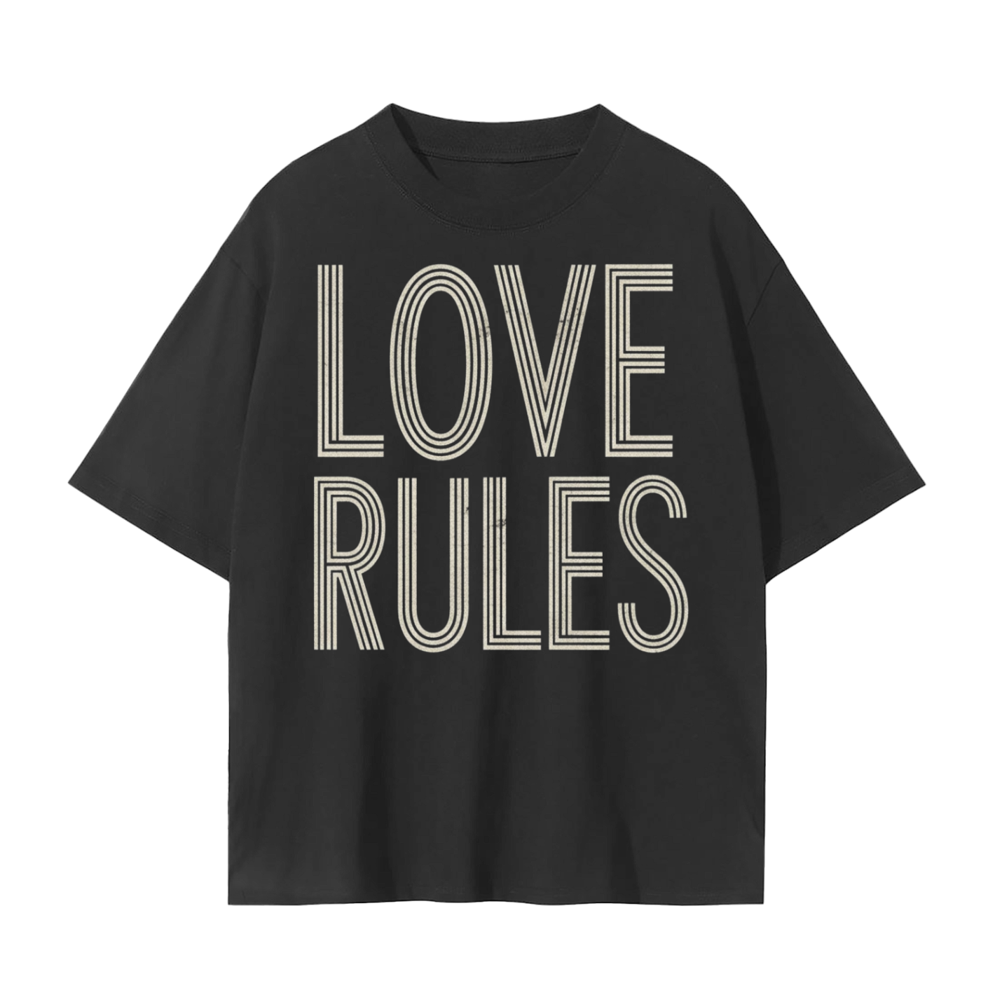 Love Rules T-Shirt | Soul Fitted Brands | Heart-Centered Statement Tee